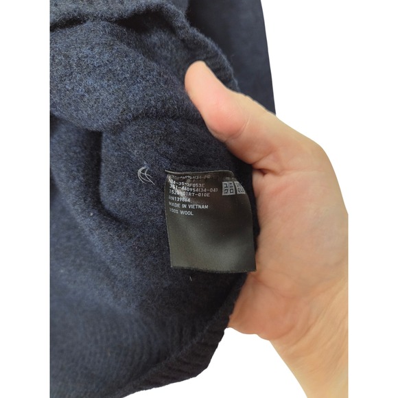 Uniqlo Kids Argyle Wool Blend Sweater Navy Blue Green Blue Size XL - Picture 4 of 6